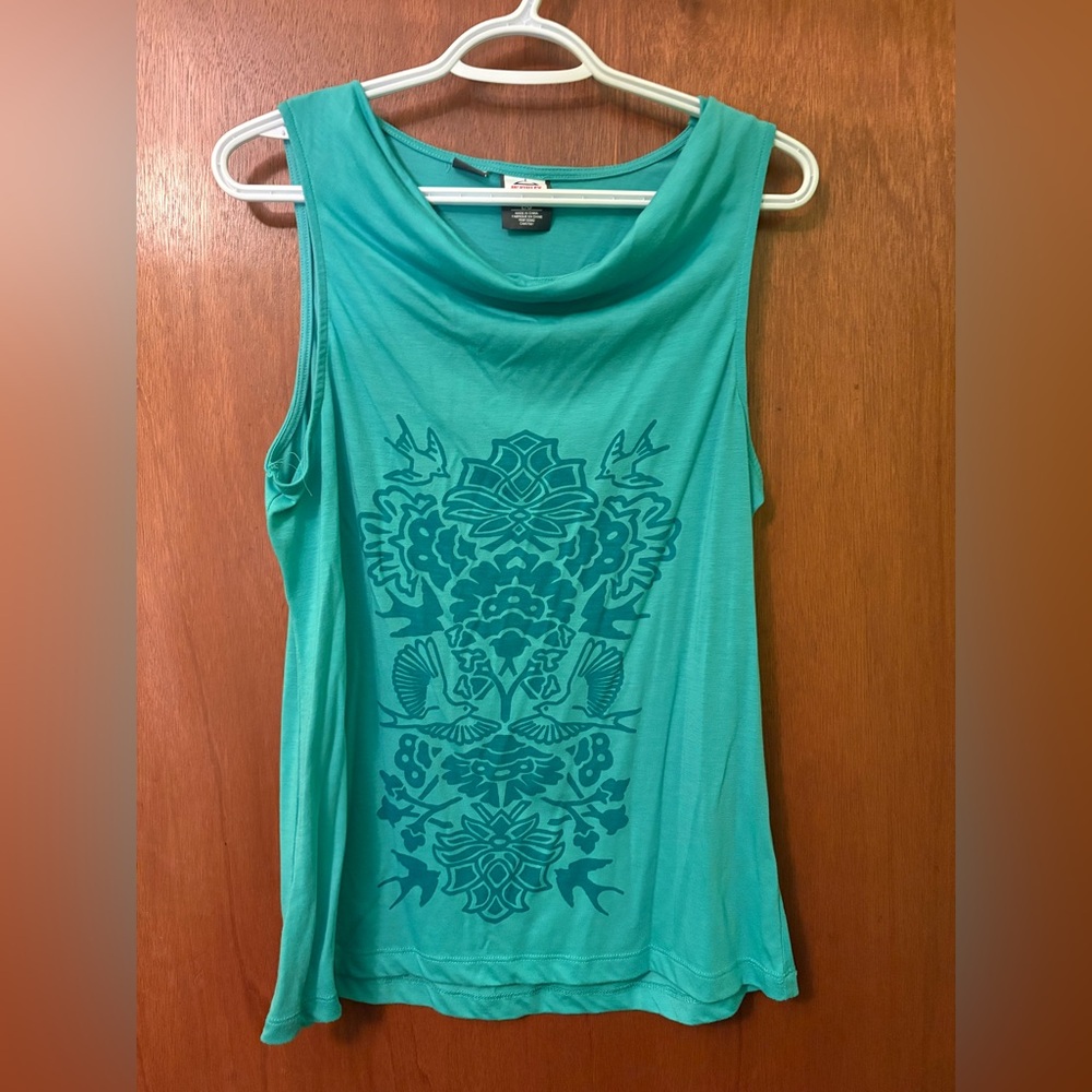 Women’s McKINLEY Teal Sleeveless Top with Pattern US L